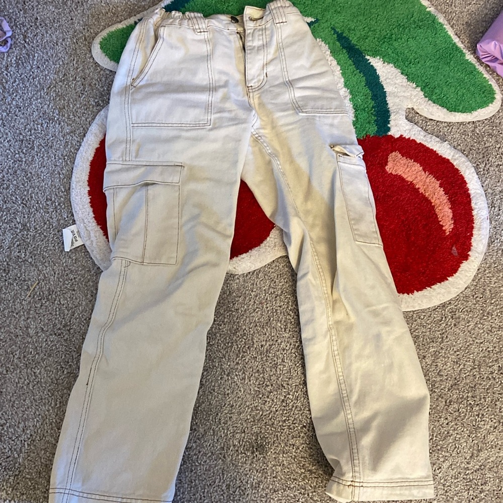 Pacsun beige white jeans